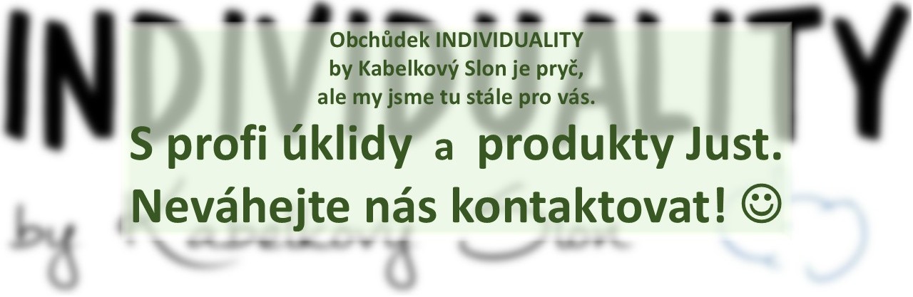 Kamenná prodejna INDIVIDUALITY  by Kabelkový Slon  30.1.2026 ukončila provoz :-(, avšak na webu nás stále najdete  :-).